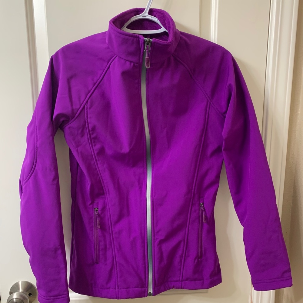 Ideology Women Athletic Push It Purple Jacket, XS